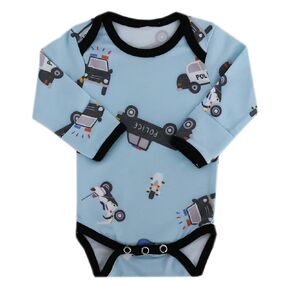 Copper Pearl Long Sleeve Bodysuit Baby: Ultra Soft Baby for Newborns, Boys, and Girls - Stylish, Comfortable, Overlap Shoulders, Premium Knit Fabric - 0-3 Months, Leo