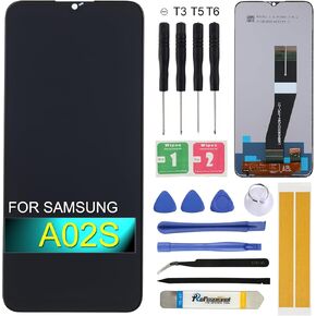for Samsung Galaxy A02S Screen Replacement A025 A025U A025T A025G A025R4 A025F A025M A025V 6.5'' LCD Display Touch Digitizer Assembly with Tools