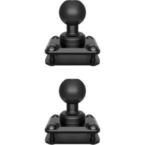 Tackform (5 Pack) AMPS Mount - 25.4mm/1"/B-Sized System Compatible | CNC 6061-T6 Aluminum Ball | 4-Hole Drill Base | Mount Direct to Dash, AMPS, or Grid Style Brackets | Includes Hardware Kit |