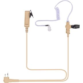 Walkie Talkie Earpiece Acoustic Tube Ear piece Headset with Mic for CP100 CP185 CP200d CLS1110 CLS1410 RDM2070d RDV5100 RDU4100 RDU4160d BPR40 VL50 Radios (Black)