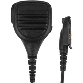 Pdflie Waterproof Radio Speaker Mic Shoulder Microphone with 3.5mm Audio Jack Compatible for Motorola Ailunce Retevis NR30 GP328PLUS RT29 RB23 HD1 OEM PMMN4022A PMMN4022 Walkie Talkie