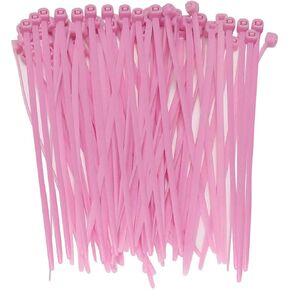 URBEST 100 Pcs Self Locking Wire Cable Zip, Tie Fasten Wrap 4 Inch Nylon Zip Tie (4 INCH, Black) in Saudi Arabia