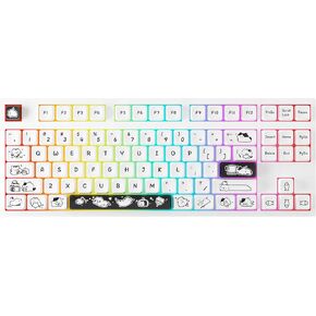 Anime Keycaps 115 PBT Dye Sublimation XDA Profile Japanese Anime Keycap for 61/64/68/84/75/87/96/104/108 Cherry Mx Gateron Kailh Switch Mechanical Keyboard -Cute Cat(1)