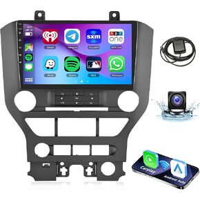 2G 64G لسيارة Ford Mustang 2015-2020 Android Stereo Radio Carplay، Rimoody 9 بوصة شاشة تعمل باللمس Android Auto Mirror Link Bluetooth FM/RDS GPS WiFi HiFi SWC كاميرا احتياطية in Kuwait