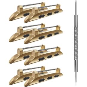 Spring Bar Watchband Connectors for Apple Watch Band Adapter, Replacement Link Attachment for iWatch Ultra(49mm) Series 9 8 7(45mm 41mm) 6 5 4 SE(44mm 40mm) 3 2 1(42mm 38mm) Strap 4pack