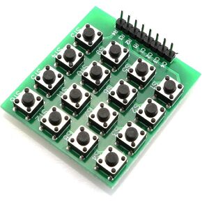 وحدة لوحة مفاتيح بأزرار مصفوفة 4 × 4، 16 مفتاحًا و8 دبوس لـ Arduino Raspberry Pi