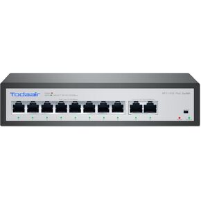 8 Port Gigabit Ethernet PoE Switch | 8 PoE+ Ports + 2 Uplink @120W | Plug & Play | 802.3af/at | Sturdy Metal / Shielded Ports | IPv6 | Static Routing in Kuwait
