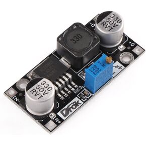 DC Buck Converter, DROK 5 Pcs Step Down Voltage Regulator Module DC 4.5-40V 24V 12V to 1.25-37V 12V 9V 5V 3V Variable Voltage Reducer Electronic Volt Stabilizer Adjustable Power Supply Transformer