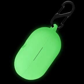 Geiomoo Silicone Case for Beats Solo Buds, Protective Cover with Carabiner (Black)