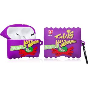 Oqplog for Airpod Pro 2019/Pro 2 Gen 2022 Case - Taki Biscuit, Food Cute 3D Cartoon Funny Kawaii for Airpods Pro Soft Silicone Cover Fashion Cool Fun Air Pods Pro Cases for Girls Women Boys Girly Teen