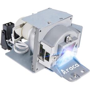 Araca 5J.J3T05.001 /5J.J8J05.001 /5J.J8G05.001 Replacement Projector Lamp for Benq MW665 TH681 MW663 TH681 EP4227 MS614 MX613ST MX660P MW665 TH681 MW663 TH681 MX618ST with Housing（Economical）