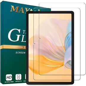 MAYtobe [2-Pack Screen Protector for Samsung Galaxy Tab S9 FE (10.9 Inch) and Samsung Galaxy Tab S9 (11 Inch) Tempered Glass, No Bubbles, Scratch-Resistant, Easy to Install