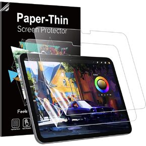 MoKo 2 Pack Paper Screen Protector for NEW iPad Pro 11 Inch 5th Generation M4 2024, Write and Draw Like on Paper Anti-Glare Matte PET Film, Anti-Scratch, Compatible with Apple Pencil, Matte