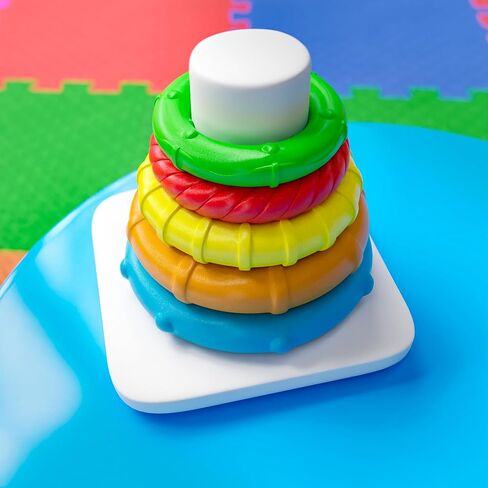 برج التعلم المصاصة للأطفال الصغار: حلقات متراصة للرضع والأطفال الصغار - ألعاب مونتيسوري قابلة للتكديس للأطفال الصغار، تشجع الإبداع والتنسيق in Kuwait