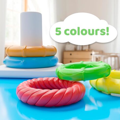 برج التعلم المصاصة للأطفال الصغار: حلقات متراصة للرضع والأطفال الصغار - ألعاب مونتيسوري قابلة للتكديس للأطفال الصغار، تشجع الإبداع والتنسيق in Kuwait