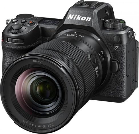 كاميرا Nikon Z6III بدون مرآة مع مجموعة عدسات مقاس 24-120 مم مع عدسة NIKKOR Z MC مقاس 105 مم f/2.8 VR S ماكرو + بطاقة ذاكرة UHS-II SDXC سعة 64 جيجابايت + طقم تنظيف + حقيبة كامارا + ملحقات (متجددة) in Saudi Arabia