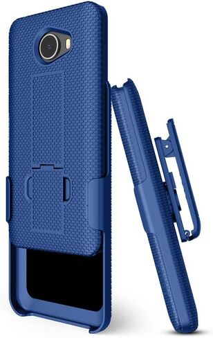 BELTRON Jitterbug Smart2 Case with Belt Clip Holster Combo, Slim Protective Grip Case with Kickstand for Jitterbug Smart 2 Easy-to-Use 5.5" Smartphone for Seniors by GreatCall (5049SJBS2) - Black in Saudi Arabia