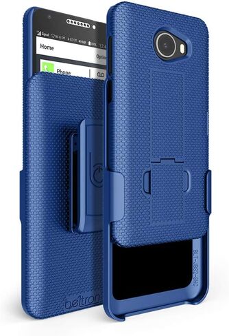 BELTRON Jitterbug Smart2 Case with Belt Clip Holster Combo, Slim Protective Grip Case with Kickstand for Jitterbug Smart 2 Easy-to-Use 5.5" Smartphone for Seniors by GreatCall (5049SJBS2) - Black in Saudi Arabia