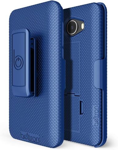 BELTRON Jitterbug Smart2 Case with Belt Clip Holster Combo, Slim Protective Grip Case with Kickstand for Jitterbug Smart 2 Easy-to-Use 5.5" Smartphone for Seniors by GreatCall (5049SJBS2) - Black in Saudi Arabia