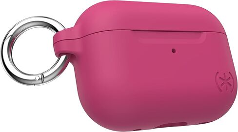 Speck AirPods Pro Case - for Apple AirPods Pro 1st Gen & AirPods Pro 2nd Gen - Durable Soft-Touch Coating with Carabiner Attachment - Presidio Amazing Purple/Soft Rose Gold in Saudi Arabia