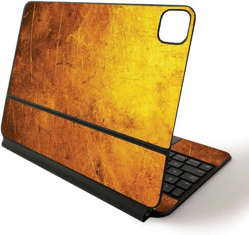 MightySkins Skin for Apple Magic Keyboard for iPad Pro 11-inch (2020) - Sushi | Protective, Durable, and Unique Vinyl Decal wrap Cover, Black Leather (APIPSK1120-Black Leather) in Saudi Arabia