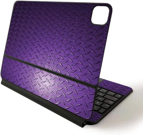 MightySkins Skin for Apple Magic Keyboard for iPad Pro 11-inch (2020) - Sushi | Protective, Durable, and Unique Vinyl Decal wrap Cover, Black Leather (APIPSK1120-Black Leather) in Saudi Arabia