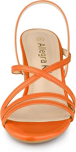 Allegra K Women's Strappy Slingback Chunky Heels Slide Sandals in Saudi Arabia