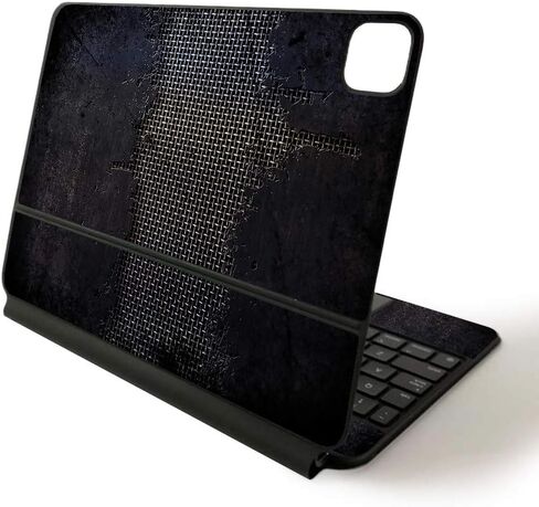 MightySkins Skin for Apple Magic Keyboard for iPad Pro 11-inch (2020) - Sushi | Protective, Durable, and Unique Vinyl Decal wrap Cover, Black Leather (APIPSK1120-Black Leather) in Saudi Arabia