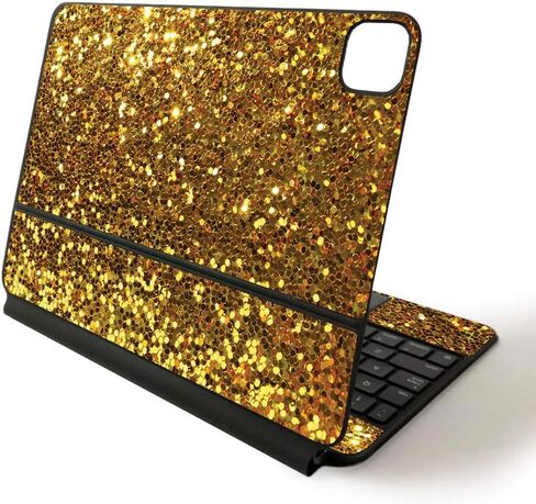 MightySkins Skin for Apple Magic Keyboard for iPad Pro 11-inch (2020) - Sushi | Protective, Durable, and Unique Vinyl Decal wrap Cover, Black Leather (APIPSK1120-Black Leather) in Saudi Arabia