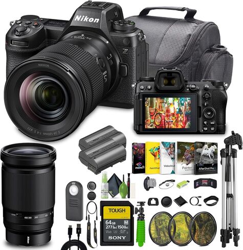 Nikon Z6III Mirrorless Camera with 24-120mm lens Bundle Kit with NIKKOR Z MC 105mm f/2.8 VR S Macro Lens + 64GB UHS-II SDXC Memory Card + Cleaning Kit + Camara Bag + Accessories (Renewed) in Saudi Arabia