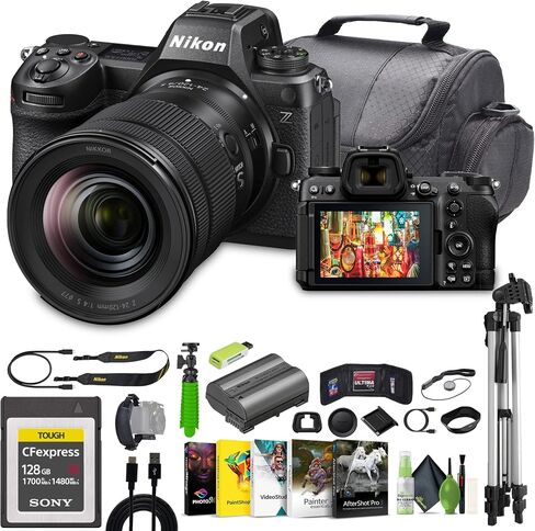 Nikon Z6III Mirrorless Camera with 24-120mm lens Bundle Kit with NIKKOR Z MC 105mm f/2.8 VR S Macro Lens + 64GB UHS-II SDXC Memory Card + Cleaning Kit + Camara Bag + Accessories (Renewed) in Saudi Arabia