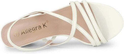 Allegra K Women's Strappy Slingback Chunky Heels Slide Sandals in Saudi Arabia