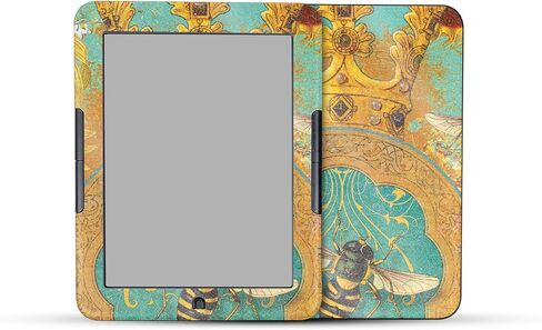 غلاف الكمبيوتر اللوحي اللامع اللامع المتوافق مع Barnes & Noble Nook GlowLight 4 (2021) - Bee Queen - غطاء لاصق واقٍ من الفينيل الفاخر 3M - سهل الاستخدام | صُنع في الولايات المتحدة الأمريكية بواسطة MightySkins in Kuwait