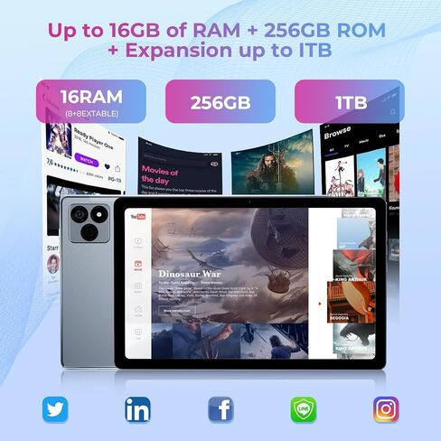 جهاز لوحي HOTWAV Pad 8 Android 13 بشاشة 10.4 بوصة، 16 جيجابايت + 256 جيجابايت + 1 تيرابايت TF، جهاز لوحي ثماني النواة، 2000 × 1200 FHD +، كاميرا 13 ميجابكسل + 5 ميجابكسل، بطارية 7500 مللي أمبير، 4G LTE/5G WiFi/شريحتي اتصال/OTG/GPS in Kuwait