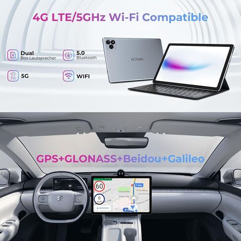 جهاز لوحي HOTWAV Pad 8 Android 13 بشاشة 10.4 بوصة، 16 جيجابايت + 256 جيجابايت + 1 تيرابايت TF، جهاز لوحي ثماني النواة، 2000 × 1200 FHD +، كاميرا 13 ميجابكسل + 5 ميجابكسل، بطارية 7500 مللي أمبير، 4G LTE/5G WiFi/شريحتي اتصال/OTG/GPS in Kuwait