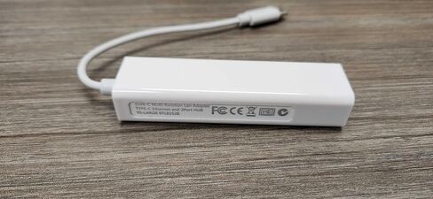 موزع USB C إلى 3 منافذ USB 2.0 مع محول RJ45 Ethernet LAN (CB-UC2.0، أبيض) in Saudi Arabia
