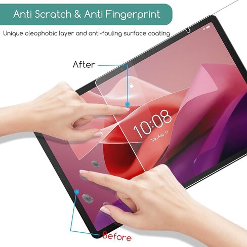 واقي شاشة من الزجاج المقوى من KEANBOLL مكون من قطعتين لجهاز Lenovo Tab P12 (12.7 بوصة، إصدار 2023)، - زجاج مقسى، فائق الوضوح in Saudi Arabia