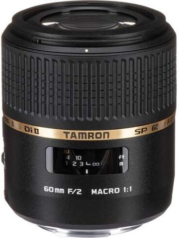 عدسة ماكرو Tamron SP مقاس 60 مم f/2 Di II 1:1 لهاتف Sony A - تأتي مع أدوات التنظيف والذاكرة، وحامل ثلاثي القوائم، ومجموعات الفلتر (الإصدار الدولي) in Saudi Arabia