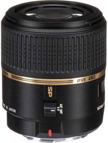 عدسة ماكرو Tamron SP مقاس 60 مم f/2 Di II 1:1 لهاتف Sony A - تأتي مع أدوات التنظيف والذاكرة، وحامل ثلاثي القوائم، ومجموعات الفلتر (الإصدار الدولي) in Saudi Arabia