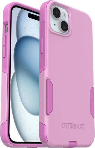 OtterBox iPhone 15 Plus & iPhone 14 Plus (فقط) - حافظة سلسلة Commuter - Run Wildflower (وردي) - نحيف وقوي - مناسب للجيب - مع حماية للمنافذ - تغليف غير قابل للبيع بالتجزئة in Saudi Arabia
