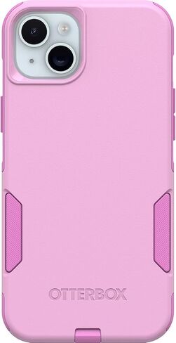 OtterBox iPhone 15 Plus & iPhone 14 Plus (فقط) - حافظة سلسلة Commuter - Run Wildflower (وردي) - نحيف وقوي - مناسب للجيب - مع حماية للمنافذ - تغليف غير قابل للبيع بالتجزئة in Saudi Arabia