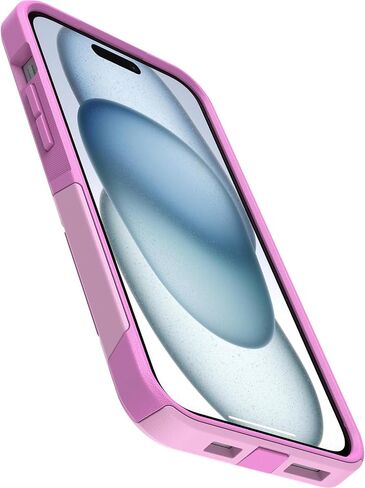 OtterBox iPhone 15 Plus & iPhone 14 Plus (فقط) - حافظة سلسلة Commuter - Run Wildflower (وردي) - نحيف وقوي - مناسب للجيب - مع حماية للمنافذ - تغليف غير قابل للبيع بالتجزئة in Saudi Arabia