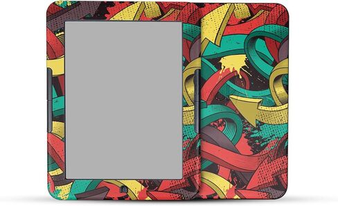 Carbon Fiber Tablet Skin Compatible with Barnes & Noble Nook GlowLight 4 (2021) - Blue Meanies - Premium 3M Vinyl Protective Wrap Decal Cover - Easy to Apply | Crafted in The USA by MightySkins in Saudi Arabia