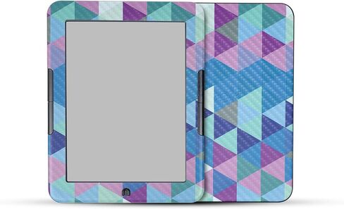 Carbon Fiber Tablet Skin Compatible with Barnes & Noble Nook GlowLight 4 (2021) - Aqua Swirl - Premium 3M Vinyl Protective Wrap Decal Cover - Easy to Apply | Crafted in The USA by MightySkins in Saudi Arabia