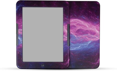 Carbon Fiber Tablet Skin Compatible with Barnes & Noble Nook GlowLight 4 (2021) - Aqua Swirl - Premium 3M Vinyl Protective Wrap Decal Cover - Easy to Apply | Crafted in The USA by MightySkins in Saudi Arabia