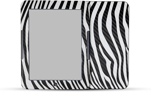 Tablet Skin Compatible with Barnes & Noble Nook GlowLight 4 (2021) - Black Zebra - Premium 3M Vinyl Protective Wrap Decal Cover - Easy to Apply | Crafted in The USA by MightySkins in Saudi Arabia