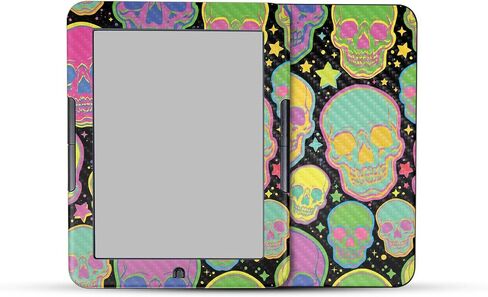 Carbon Fiber Tablet Skin Compatible with Barnes & Noble Nook GlowLight 4 (2021) - Blue Meanies - Premium 3M Vinyl Protective Wrap Decal Cover - Easy to Apply | Crafted in The USA by MightySkins in Saudi Arabia