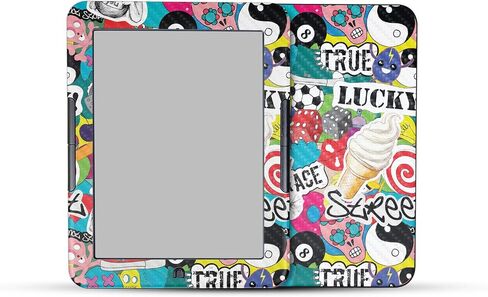 Carbon Fiber Tablet Skin Compatible with Barnes & Noble Nook GlowLight 4 (2021) - Blue Meanies - Premium 3M Vinyl Protective Wrap Decal Cover - Easy to Apply | Crafted in The USA by MightySkins in Saudi Arabia