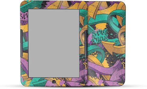 Carbon Fiber Tablet Skin Compatible with Barnes & Noble Nook GlowLight 4 (2021) - Blue Meanies - Premium 3M Vinyl Protective Wrap Decal Cover - Easy to Apply | Crafted in The USA by MightySkins in Saudi Arabia