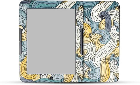 Carbon Fiber Tablet Skin Compatible with Barnes & Noble Nook GlowLight 4 (2021) - Blue Meanies - Premium 3M Vinyl Protective Wrap Decal Cover - Easy to Apply | Crafted in The USA by MightySkins in Saudi Arabia